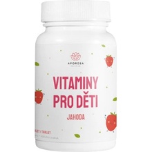 Aporosa Vitaminy pro děti jahoda 75 + 15 tablet