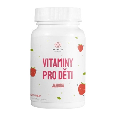 Aporosa Vitaminy pro děti jahoda 75 + 15 tablet