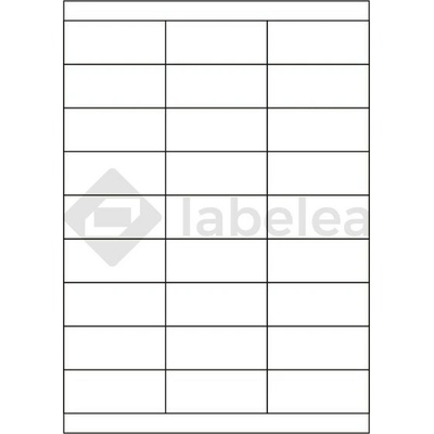 Labelea Samolepiace etikety 70x30 mm biele papierové, na hárku A4, pre laserovú a atramentovú tlač, Farba etikiet Biela, Počet hárkov v balení 100 EPY070030W027S
