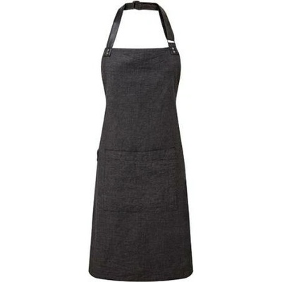 Premier Workwear Pracovní zástěra s kapsou za krk PR144 Black 72x86cm