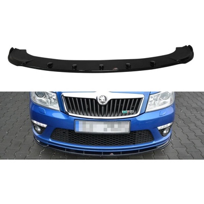 Maxton Design Maxton Design spojler pod predný nárazník ver.1 pre Škoda Octavia RS Facelift Mk2 Facelift, čierny lesklý plast ABS