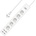 Удължител DLFI, 5 гнезда, 250V, 16A, Кабел, 3m, 4 x USB F, С ключ, Бял - 17890 (17890)
