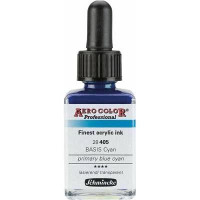 Schmincke Aero Color akrylový atrament Professional Standard 405 základná modrá cyan
