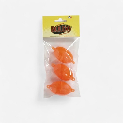 BULDO Oválný buldo na mořský rybolov č.3 červený 30g 3ks