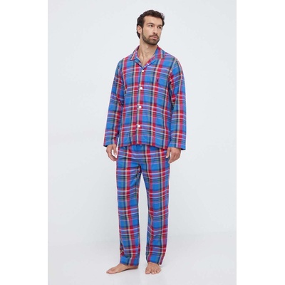 Ralph Lauren Памучна пижама Polo Ralph Lauren в червено с десен (714899627)