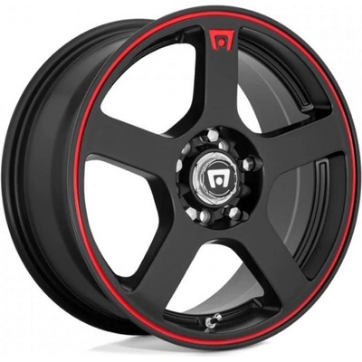 Motegi MR116 FS5 6.5x15 4x114.3 ET40 matte black with red stripe