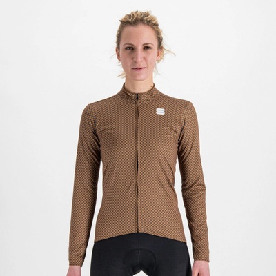 Sportful CHECKMATE THERMAL dámsky kožená/antracitová/červená