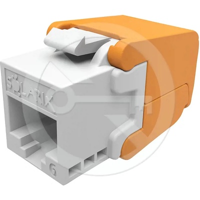 Samořezný keystone Solarix CAT6 UTP SXKJ-6-UTP-WH-SA Component Level a 4PPoE certifikace