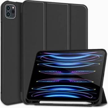 Tech-Protect SC Pen Case - силиконов кейс и поставка за iPad Pro 11 (2020), iPad Pro 11 M1 (2021), iPad Pro 11 M2 (2022) (черен)