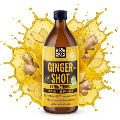 Erebos Ginger shot extra strong BIO 0,5 l – Zboží Dáma