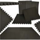 Eva No.1609 Penový koberec 60,5 x 60,5 cm 4 ks čierna