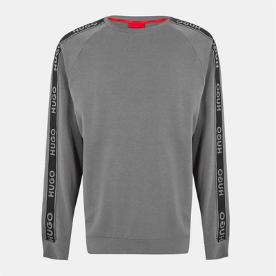HUGO BOSS Блуза Hugo Mens HUGO Liam Crew Sweatshirt with Logo Tape Detail - Grey