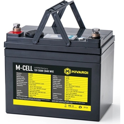 MIVARDI M-CELL LiFePO4 12V 50Ah + 10A nabíječka