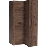Bogdan Furniture Europe Ъглов гардероб Indianapolis I-14, тъмна пепел - bogdanmebel