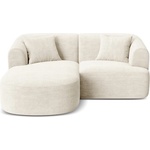 Cosmopolitan Design Бежов ъглов диван от рипсено кадифе (ляв ъгъл) Campi - Cosmopolitan Design (COS_LC_S_266_F1_CAMPI2)