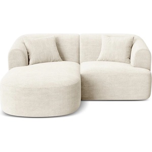 Cosmopolitan Design Бежов ъглов диван от рипсено кадифе (ляв ъгъл) Campi - Cosmopolitan Design (COS_LC_S_266_F1_CAMPI2)