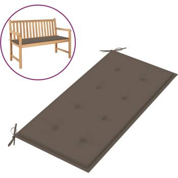Image 1 of vidaXL Възглавница за градинска пейка таупе 100x50x4 см оксфорд плат (47621)