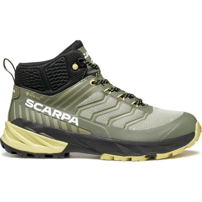 Scarpa Детски туристически обувки Scarpa Kid's Rush Mid GTX Walking boots - Sage / Dusty Yellow - размер 35 (EU) (702-1673-0316)