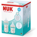 Nuk Perfect Match Сет шишета РР, 4 части - 2х150мл. + 2х260мл. , Дъга (10225350)