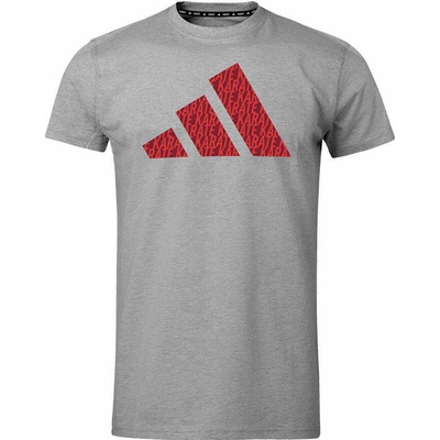 adidas Karate tričko s krátkym rukávom sivá