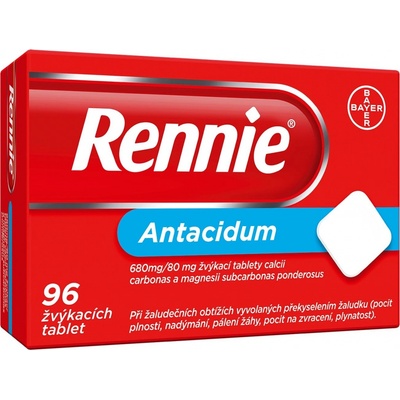 Rennie 96 žuvacích tabliet