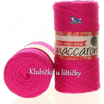 Maccaroni Neon Macrame tmavě růžová 004