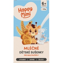 Happy Mimi sušienky s mliekom 6m+ 120 g