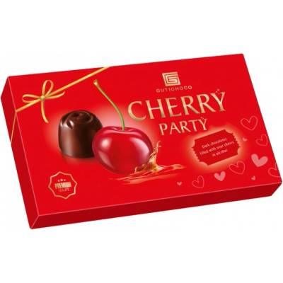 Gutichoco Putorius Cherry Party Čokoládové pralinky s višní v alkoholu 187 g