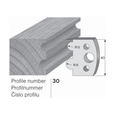 IGM profil 030 - pár omezovačů 40x4mm SP