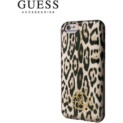 GUESS Луксозен Твърд Калъф за iPhone 6/6s, Guess Leopard Case Color (GUHCP6SPCH)