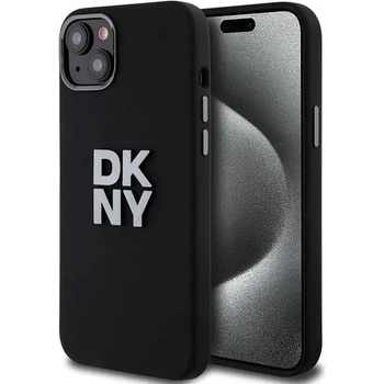 DKNY Кейс DKNY Liquid Silicone Metal Logo за iPhone 15 Plus / 14 Plus, черен (3666339265304)