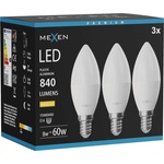 Mexen Nova 3x LED крушка E14, C37, 8W, Топла - 3000K, 840 lm - L102-E14-0830-01x03 (L102-E14-0830-01x03)