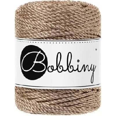 Bobbiny Macrame rope 3PLY - Metallic - (3mm) Macrame rope 3PLY - Metallic - (3mm): Champagne