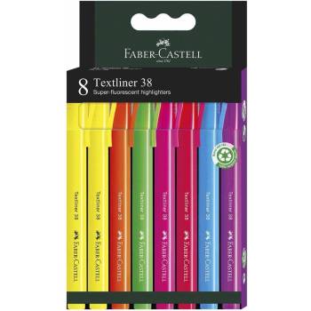 Faber-Castell Текст маркер 38, 8 цвята (1010100121)
