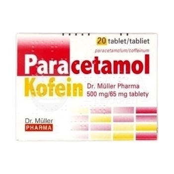 Paracetamol/Kofein Dr.Müller Pharma 500 mg/65 mg tablety tbl.20 x 500 mg/65 mg