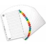 Elba CARDBOARD BLADES A4 MYLAR WITH COLORFUL ALPHABETIC A-Z ELBA 100204595