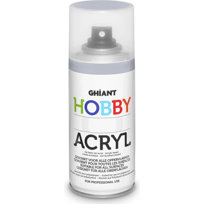 Ghiant Hobby akrylová barva ve spreji 150 ml stříbrná