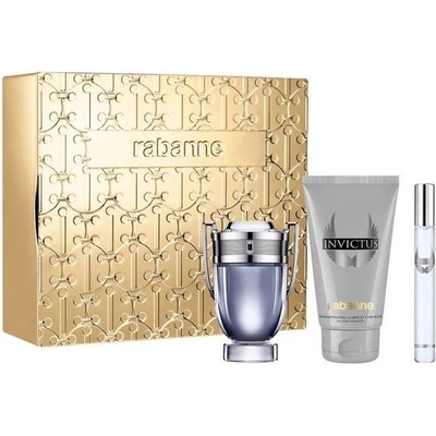 Paco Rabanne Paco Rabanne Invictus Подаръчен комплект за мъже Размер EDT 50 ml + EDT 10 ml + 100 ml душ гел
