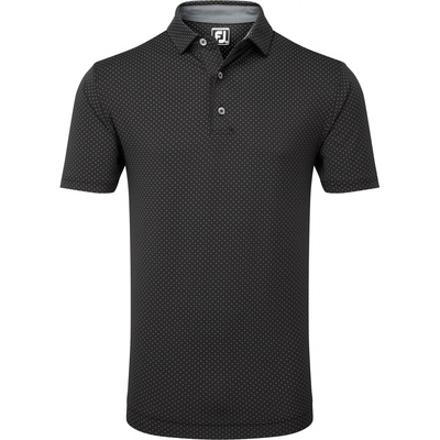 FootJoy Stretch Lisle Dot Print pánské triko černé