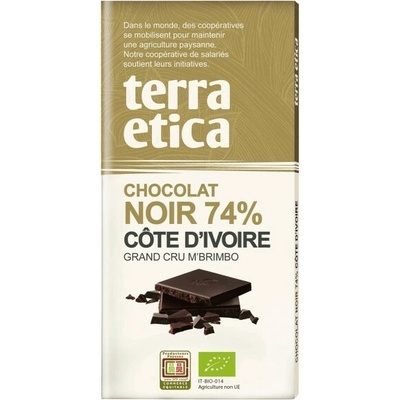 Terra Etica Bio hořká Pobřeží slonoviny 74% 100 g