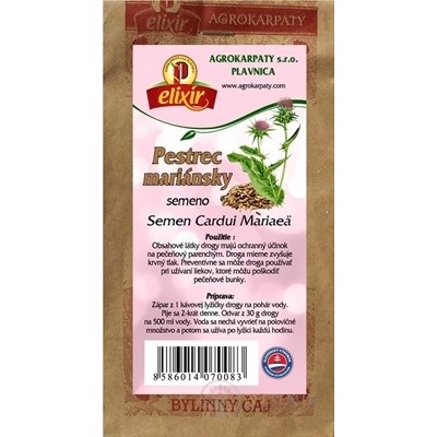 AGROKARPATY PESTREC MARIÁNSKÝ semeno bylinný čaj 100 g