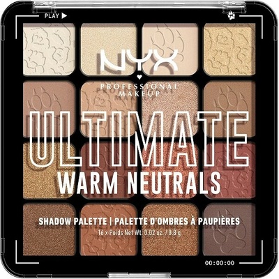 NYX Professional Makeup Ultimate Shadow paletka očných tieňov 03 Warm Neutrals 13 g