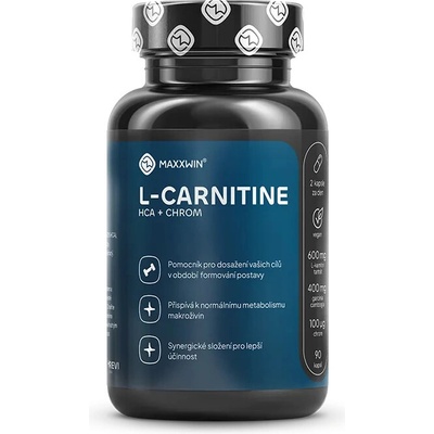 MaxxWin L-Carnitine HCA chrom 90 kapslí