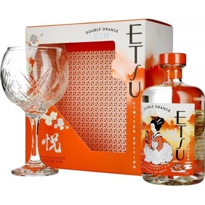 Etsu Double Orange Gin 43% 0,7 l (darčekové balenie 1 pohárik)