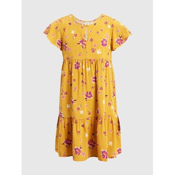 GAP Детска рокля с волан флорален десен GAP GAP | Zhalt | Момичешки | 104/110