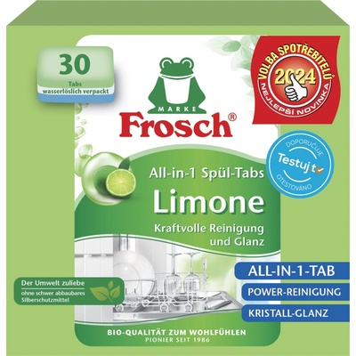 Frosch EKO Tablety do umývačky všetko v 1 Citrón 30 tbl