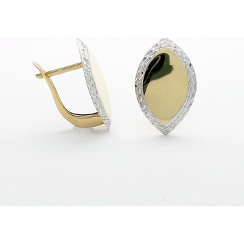 Šperk Holíč Dvojfarebné zlaté náušnice ZN273