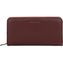 MaxFly Trendy dámská koženková peněženka Gelbert tmavě vínová
