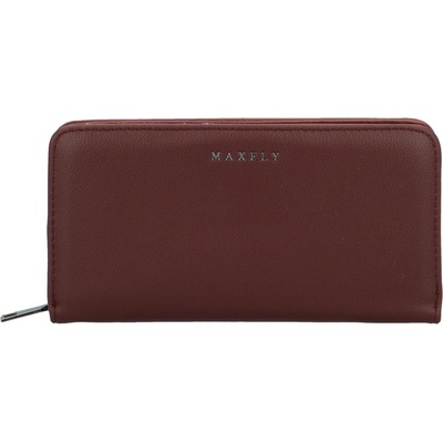 MaxFly Trendy dámská koženková peněženka Gelbert tmavě vínová