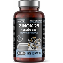 Be a pro! Zinok 25 + selén 100 bioactive minerals 60 kapsúl
